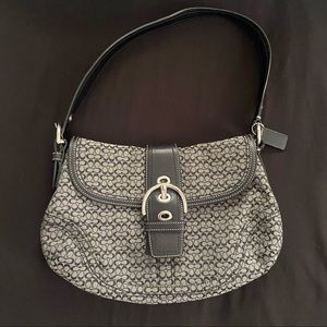 Vintage Coach Signature Monogram SoHo Buckle Bag
